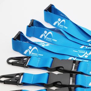 Custom Logo Educational Promotional Gift Lanyard School ID Card Holder Lanyard Safety Breakaway <b>Buckle</b> Keychain Lanyards - Product Image 3