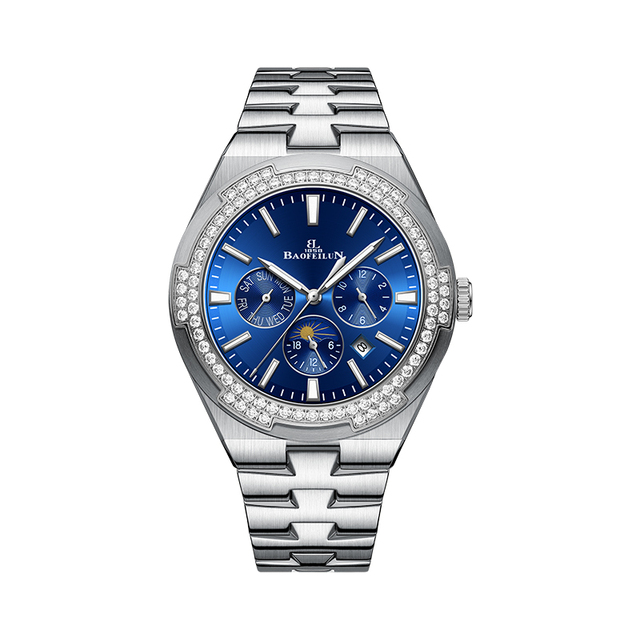 Man's Automatic Mechanical Watch Stainless Steel Custom logo Watch Fashionable and Unique Trend-oriented Men's Watch