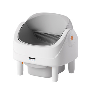 Smart <b>Cat</b> <b>Litter</b> Box Automatic Cleaning WiFi Version Oval ABS Plastic Extra Large Semi Enclosed Drawer Splash Proof - Product Image 2