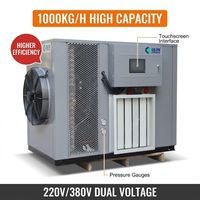 Déshydrateur alimentaire professionnel à pompe à chaleur pour la séchage des pruneaux, marché français, 150 kg, acier inoxydable, CE