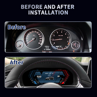 Tableau de bord numérique LCD pour voiture de 12,3 pouces, compteur de vitesse pour BMW Série 5 F10 F11 2011-2016
