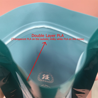 Emballage durable du fabricant, emballage écologique en PLA compostable, sacs biodégradables