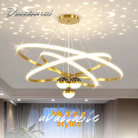 Lustre de salle à manger de luxe, lampe suspendue LED, éclairage de plafond intérieur, décoration de la maison, éclairage en fer anti-éblouissement, directement de l'usine