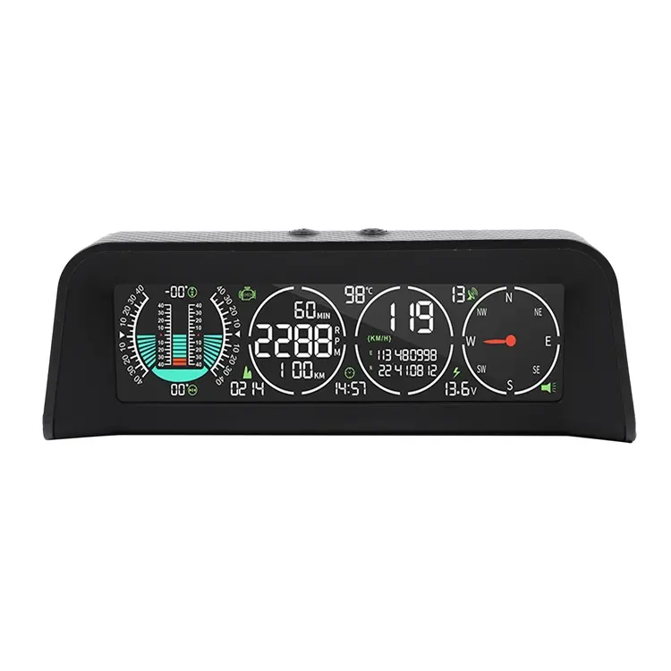 MRCARTOOL M80 Car Intelligent Head-up Display GPS OBD Slope Meter Automotive Digital Speedometer Compass HUD Smart Inclinometer