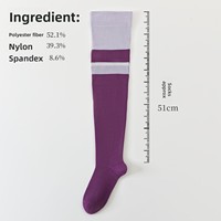 Chaussettes de compression sans couture en nylon, montantes au-dessus du genou, pour le sport, la course, la randonnée, l'escalade, l'avion et les activités de plein air, collection Printemps