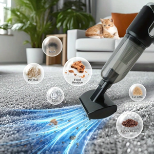 ポータブル ワイヤレス ペット クリーニング 掃除機 調整可能 ヘアリムーバー コーム プラスチック製 猫 犬 ペット グルーミング製品 - Product Image 6