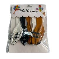 Ensemble de ballons de fête de remise de diplôme de luxe de 12 pouces, noir et or métallisé, remplis d'hélium