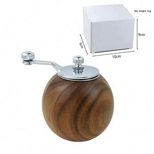 Molinillo de Pimienta de Madera Ecológico, Manual, con Núcleo de Cerámica, Mini, Multiusos, para Sal y Pimienta, para Barbacoa, con Enchufe UK, de Melamina - Product Image 6