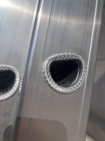 Échelle escamotable combinée en aluminium de 150 kg de capacité, fournie directement par l'usine, pour l'entretien, la réparation et l'installation