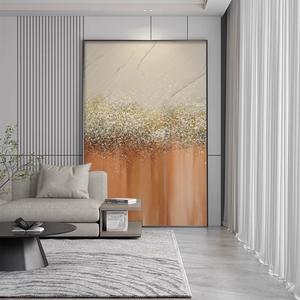 Pintura al Óleo Original Realista <span class=keywords><strong>de</strong></span> Dafen Village, Pintada a Mano sobre Lienzo, Decoración <span class=keywords><strong>de</strong></span> Lujo con Lámina Dorada para Vestíbulo, Entrada <span class=keywords><strong>de</strong></span> Alta Gama - Product Image 3