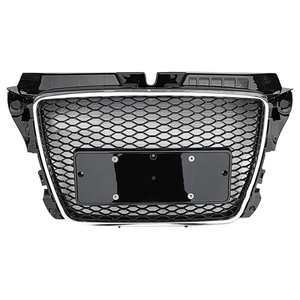 Factory Auto <span class=keywords><strong>A3</strong></span> S3 Honeycomb Mesh Grill RS3 Style Parrilla de parachoques delantero de <span class=keywords><strong>coche</strong></span> negro brillante para <span class=keywords><strong>Audi</strong></span> <span class=keywords><strong>A3</strong></span> S3 2008 2009 2010 2011 2012 - Product Image 5