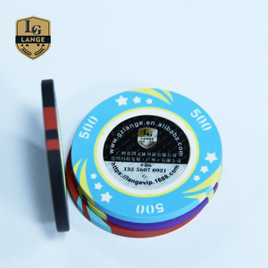 Fichas de póker de arcilla de tres tonos personalizadas Patrón de diamante Marca LANGE de alta seguridad Estilo <span class=keywords><strong>EURO</strong></span> - Product Image 1