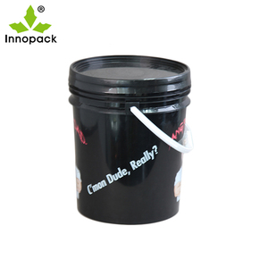 Seau en <span class=keywords><strong>plastique</strong></span> blanc vide de 5 gallons avec couvercles et poignée, seau à peinture de 20 <span class=keywords><strong>litres</strong></span> - Product Image 4