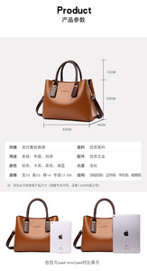 Bolsa Tote Personalizada de Cuero PU, Bolsos de Mano de Lujo para Mujer, Bolsos de Diseñador, Bolsos Cruzados de Alta Calidad para Dama - Product Image 3