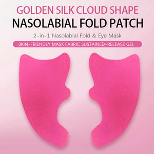 Bandes de gel rose-rouge pour les plis nasogéniens, masque pour les yeux, patch anti-rides pour le soin du visage, pour le contour des yeux et la zone du nez - Product Image 3