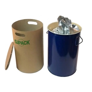 Barril Reciclable de Aluminio de 5 Galones con Boca Recta de Papel Kraft Marrón, Modelo SJPACK 28.3*60 - Product Image 1