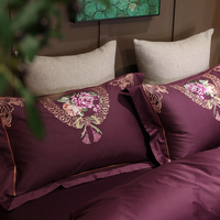 Belle Dubai queen size 300TC satin 60S * 60s 100% ensemble de draps en coton égyptien ensemble de literie