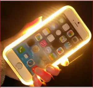 Per il iphone 7 8X6s plus 11 pro max Light Up Selfie Cassa Del Telefono Flash LED di Illuminazione del Flash per il Caso di iphone