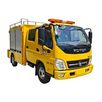Truk Pemadam Kebakaran Tugas Berat 4x2 150HP Diesel Transmisi Manual Pompa Air untuk Penyelamatan Kebakaran Industri Profesional