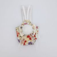 Nouvelle Couche pour Oiseaux Imprimée Dorure Effet Feuille d'Or avec Nœud Princesse – Réutilisable et Lavable, Pliable pour Nymphées et Agapornis (Toutes Saisons)