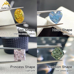 Goldleaf Top quality Colorful lab diamonds Fancy Pink color <b>Long</b> <b>Cushion</b> 1ct 2ct 3ct VVS VS Lab grown diamond - Product Image 6