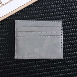 Porte-cartes de visite élégant en cuir PU, style raffiné, fonction anti-vol, multifonctionnel, logo <span class=keywords><strong>personnalisable</strong></span> - Product Image 2