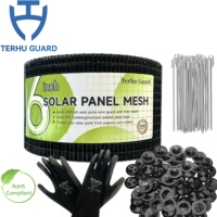 Filet anti-oiseaux galvanisé de 6 pouces, maille de 1,3 mm de diamètre, durable, dissuasif pour pigeons et barrière anti-oiseaux pour panneaux solaires