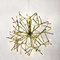 Lumière suspendue LED d'extérieur étanche en forme d'étoile de pissenlit, fil doré, éclairage de festival