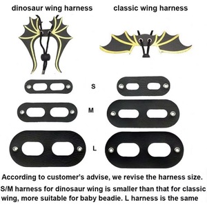 Muestra Gratis: Arnés y Correa para Lagarto Dragón Barbudo - Paquete de 3 Tamaños, Arnés y Correa con Alas de Dinosaurio para Lagarto Dragón Barbudo - Product Image 6