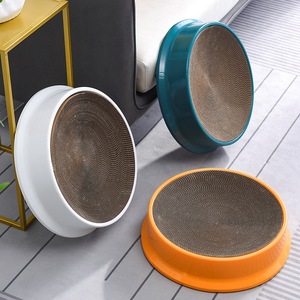 Round <b>Cat</b> <b>Scratching</b> Bowl Thickened Corrugated Cardboard Replaceable <b>Cat</b> Bed Medium To <b>Large</b> <b>Cat</b> Toy - Product Image 3