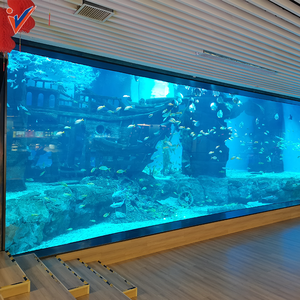 Leyu Usine Offre Spéciale Personnalisé Épais Grand Plat Acrylique Fish Tank Fenêtre - Product Image 4
