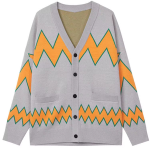 Custom OEM & ODM Long Sleeve Knit Jacquard <b>Cardigan</b> <b>Sweaters</b> V Neck Men Clothes Fashion Knitted <b>Cardigan</b> <b>Sweater</b> Men - Product Image 1