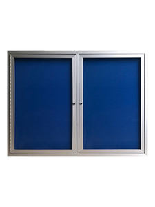 กระดานข่าวผ้าปิดในร่มสำหรับโรงเรียนตัวล็อกประตูประกาศสาธารณะติดผนังกรอบอลูมิเนียม - Product Image 2