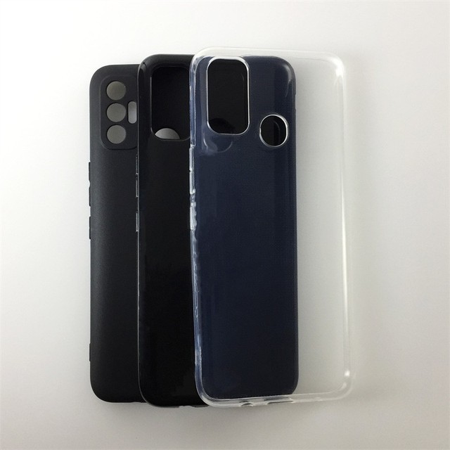 Manufacturer Wholesale Matte TPU Cases Soft Frosted Back Cover Silicone Mobile Phone Case for Infinix Tecno Spark 7 Black