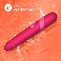 Bullet G-Punkt Klitoris-Vibrator für Frauen 10 Vibrationsmodi Vollsilikon 100% Wasserdicht USB-Aufladbar Erwachsenen-Sexspielzeug