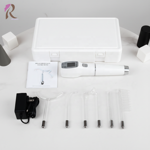 Varita Facial de Alta Frecuencia con 7 Electrodos Tubulares para el Cuidado de la Piel y Reducción de Arrugas con Accesorios de Vidrio de Neón y Argón - Product Image 1