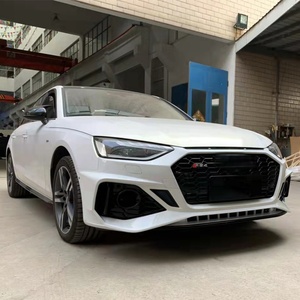 Nouvelle modification de voiture, kit carrosserie RS4, feux antibrouillard, pare-chocs avant/arrière, installation par vis, compatible avec Audi A4 2017, ajustement universel - Product Image 4