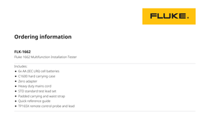 Probador de Instalaciones Multifunción 1662 para Pruebas de Voltaje, Frecuencia, Resistencia de Aislamiento, Bucle y RCD, III 500 V - Product Image 6