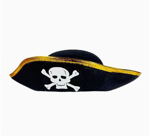 Golden Skull Pirate Hat