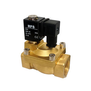 صمام لولبي نحاسي عالي الجودة يعمل 12 فولت 24 فولت صمام لولبي مائي مغلق عادة صمام لولبي - Product Image 4