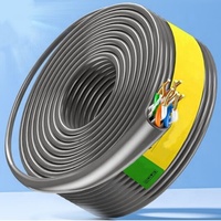 Cable de Red ST Cables CAT5E-UTP AWG24 4*0.5, Cable Ethernet de Cobre Puro Trenzado, CMR PVC, 305m/rollo, Gris, Personalizable, para Comunicación