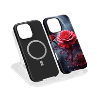 Coque de téléphone magnétique 2-en-1 double couche 3D par sublimation pour iPhone 17 16 15 14 13 12 Pro Max, impression par transfert thermique, coque vierge DIY