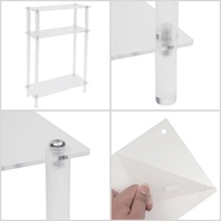 Table basse de chevet en acrylique moderne et luxueuse de style nordique pour salon, vente en gros de Chine