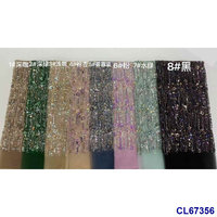 Haricots Paillettes Mode Broder Dentelle Tissu