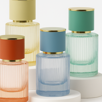 Botella de Perfume de Lujo de 50 ml Recargable con Logotipo Personalizado, Botella de Perfume Colorida