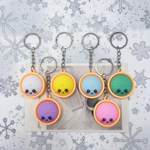 <b>Keychain</b> Accessories Dumpling <b>Keychain</b> Charm Soft Stuffed Cute Dumpling Eco-Friendly Customize Promotional <b>Keychain</b> - Product Image 3