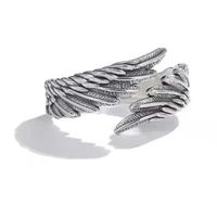 Bague réglable pour femme, style gothique punk, ailes d'ange et de démon, pour femmes stylées, bijoux de couple, ensemble de fête
