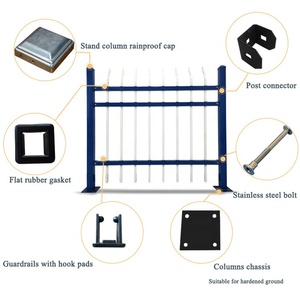 Clôture de jardin extérieure en acier galvanisé de haute qualité, best-seller, facile à assembler, garde-corps de sécurité, design simple et élégant - Product Image 2