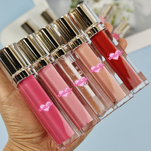 Venta al por mayor de cosméticos veganos libres de crueldad rosa claro brillo de labios desnudo proveedor de etiqueta privada brillo de labios - Product Image 2