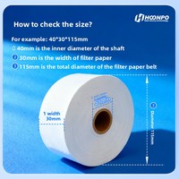 Ruban filtrant en papier de fibre de verre, ruban filtrant PM10, ruban filtrant PM2.5, filtre à particules, filtre pour la surveillance automatique de la qualité de l'air